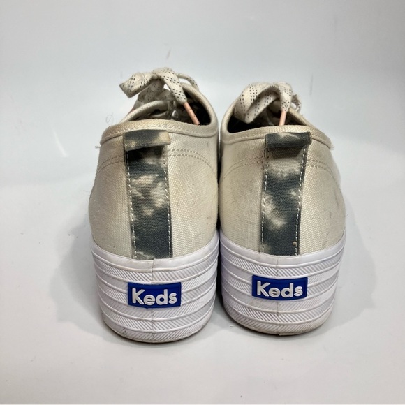 Keds Triple Up white canvas platform Sneakers size 8.5 - Picture 7 of 11